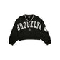 Brooklyn Nets Throwback Prep Women's Cropped Crewneck