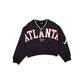 Atlanta Braves Throwback Prep Women's Cropped Crewneck