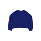 New York Mets Throwback Prep Women's Cropped Crewneck