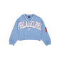 Philadelphia Phillies Throwback Prep Women's Cropped Crewneck
