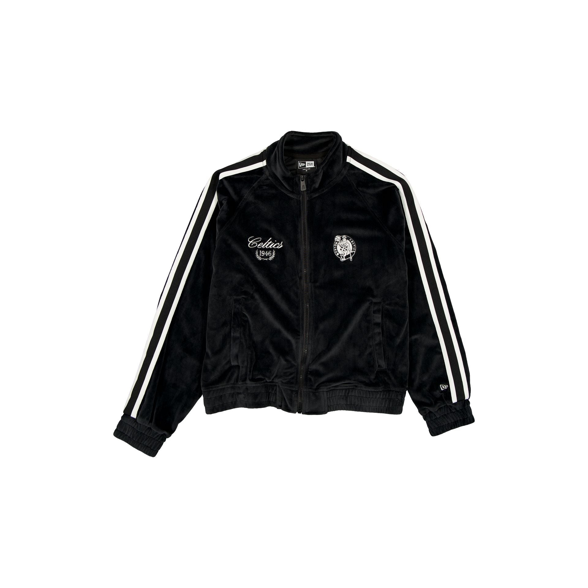 Boston Celtics Throwback Prep Black Women's Track Jacket