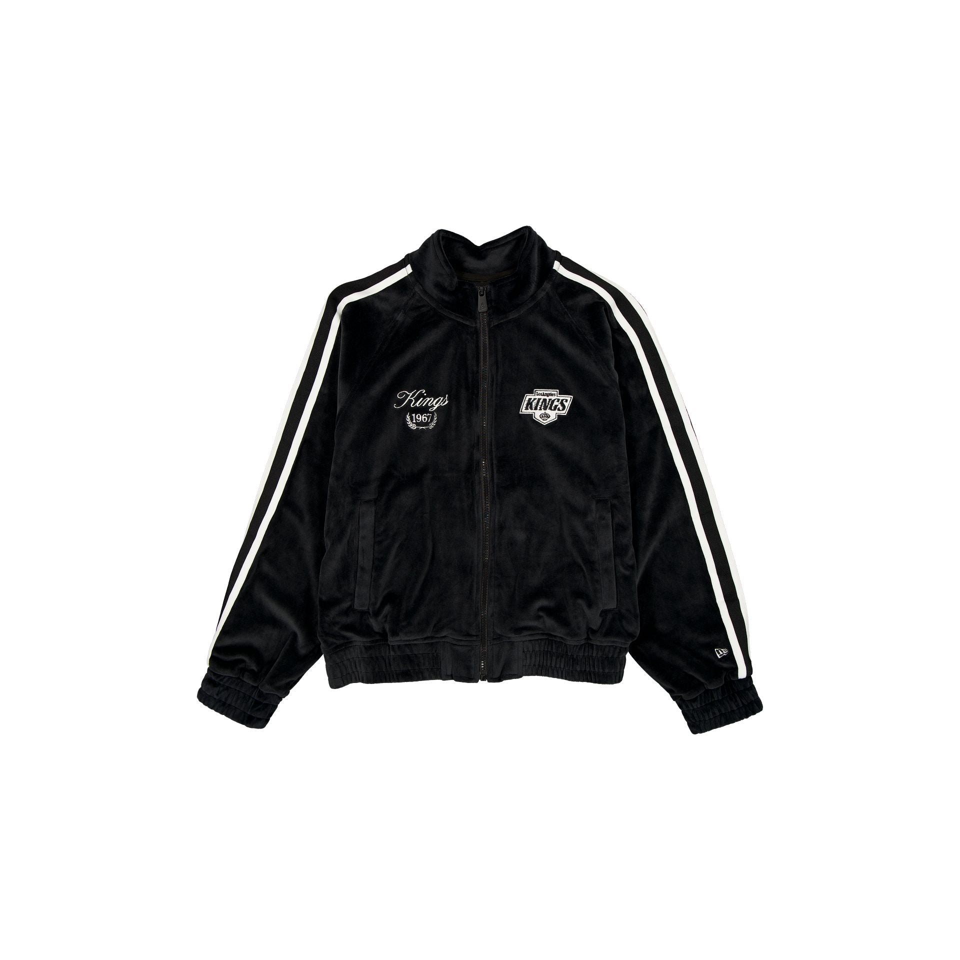 Los Angeles Kings Throwback Prep Black Women's Track Jacket