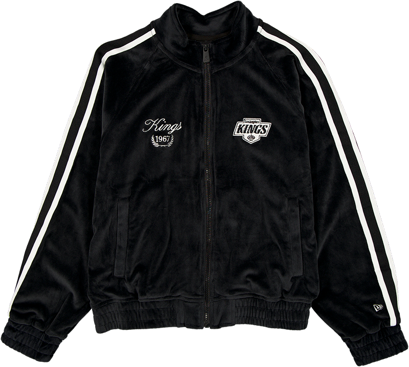Los Angeles Kings Throwback Prep Black Women's Track Jacket