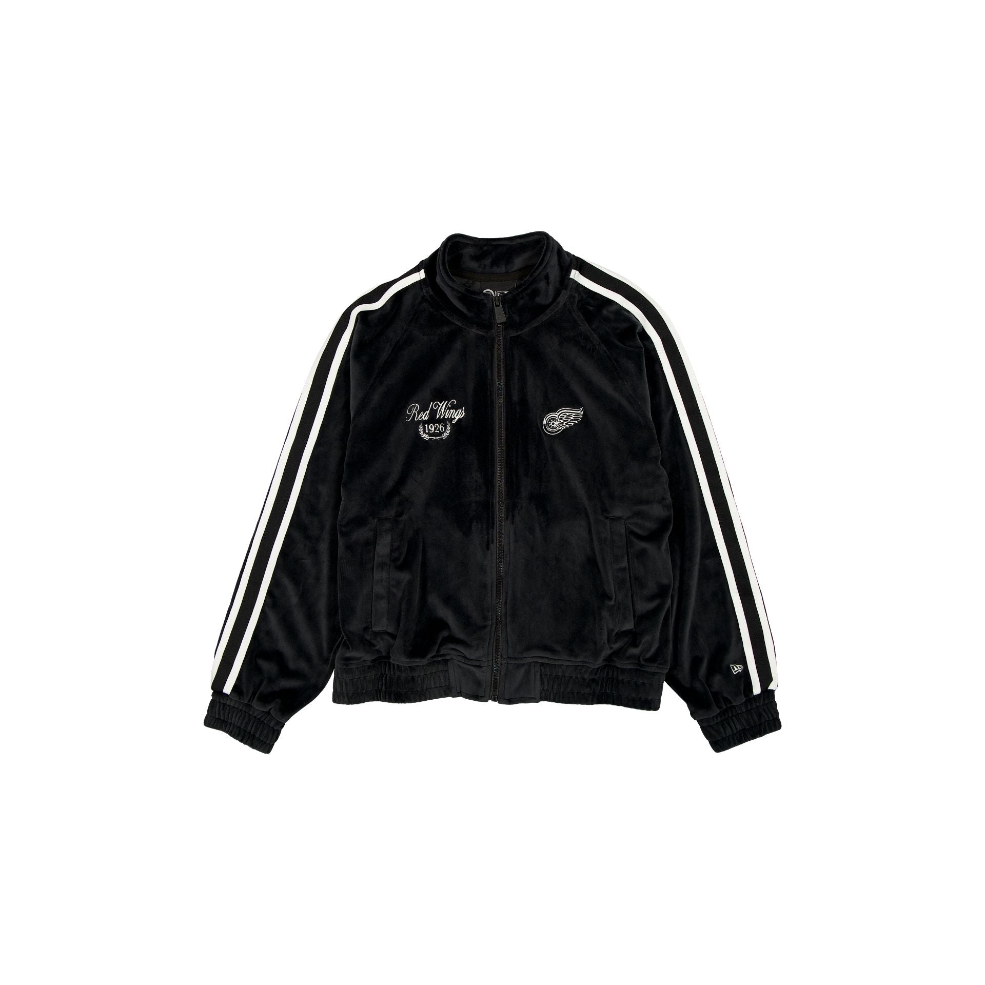 Detroit Red Wings Throwback Prep Black Women's Track Jacket
