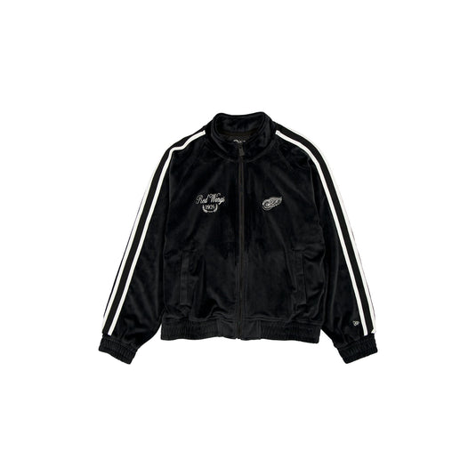Detroit Red Wings Throwback Prep Black Women's Track Jacket - New Era Cap