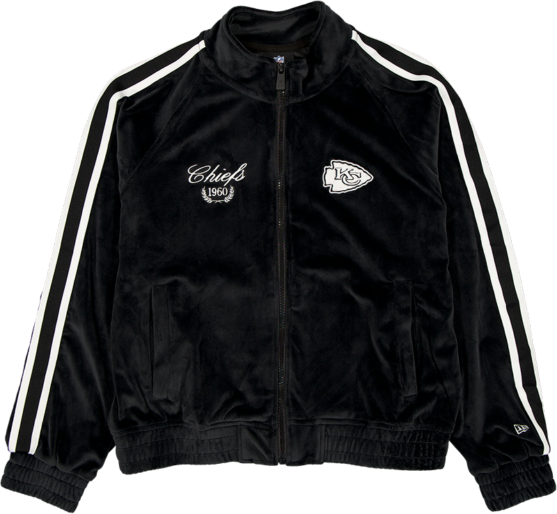 Kansas City Chiefs Throwback Prep Black Women's Track Jacket