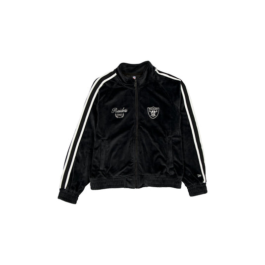 Las Vegas Raiders Throwback Prep Black Women's Track Jacket - New Era Cap