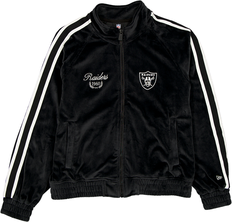 Las Vegas Raiders Throwback Prep Black Women's Track Jacket