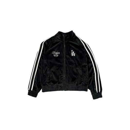 Los Angeles Dodgers Throwback Prep Black Women's Track Jacket - New Era Cap