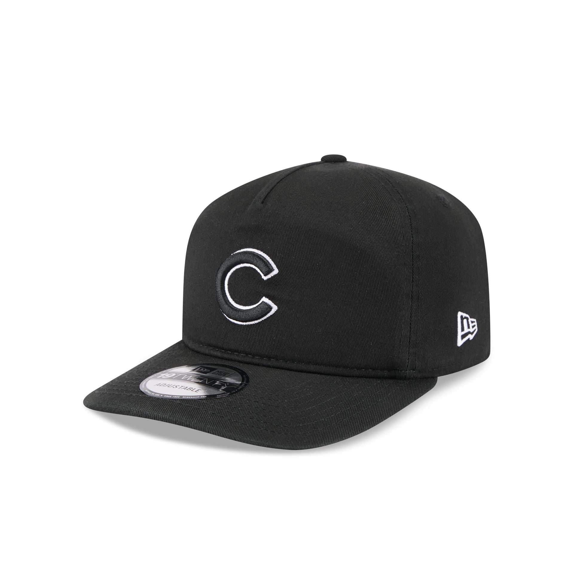 Chicago Cubs Black and White 19TWENTY Snapback Hat