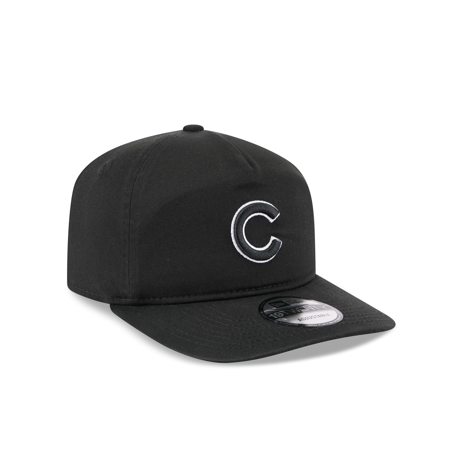 Chicago Cubs Black and White 19TWENTY Snapback Hat