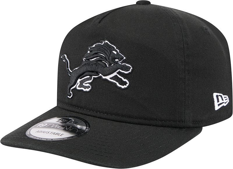 Detroit Lions Black and White 19TWENTY Snapback Hat