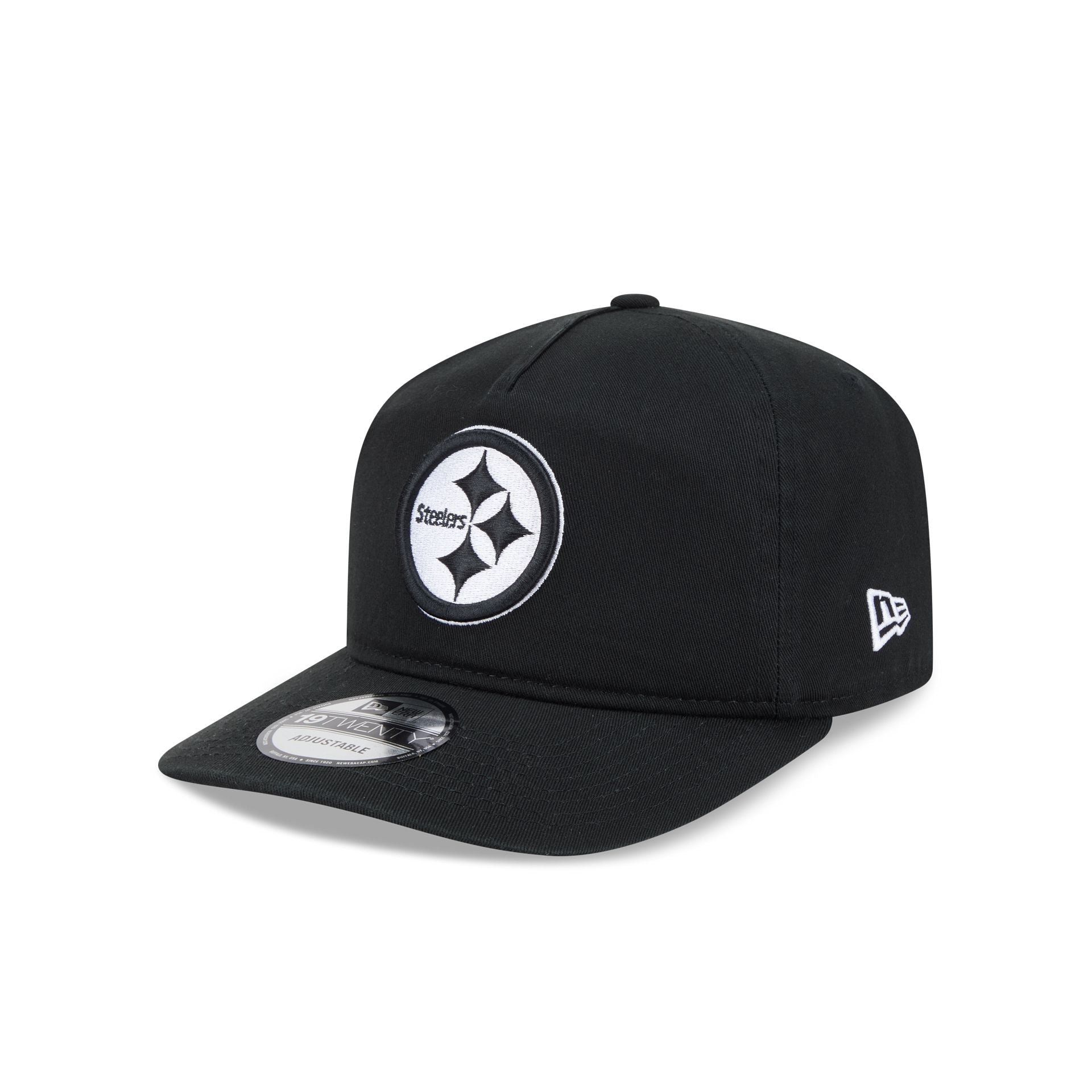 Pittsburgh Steelers Black and White 19TWENTY Snapback Hat