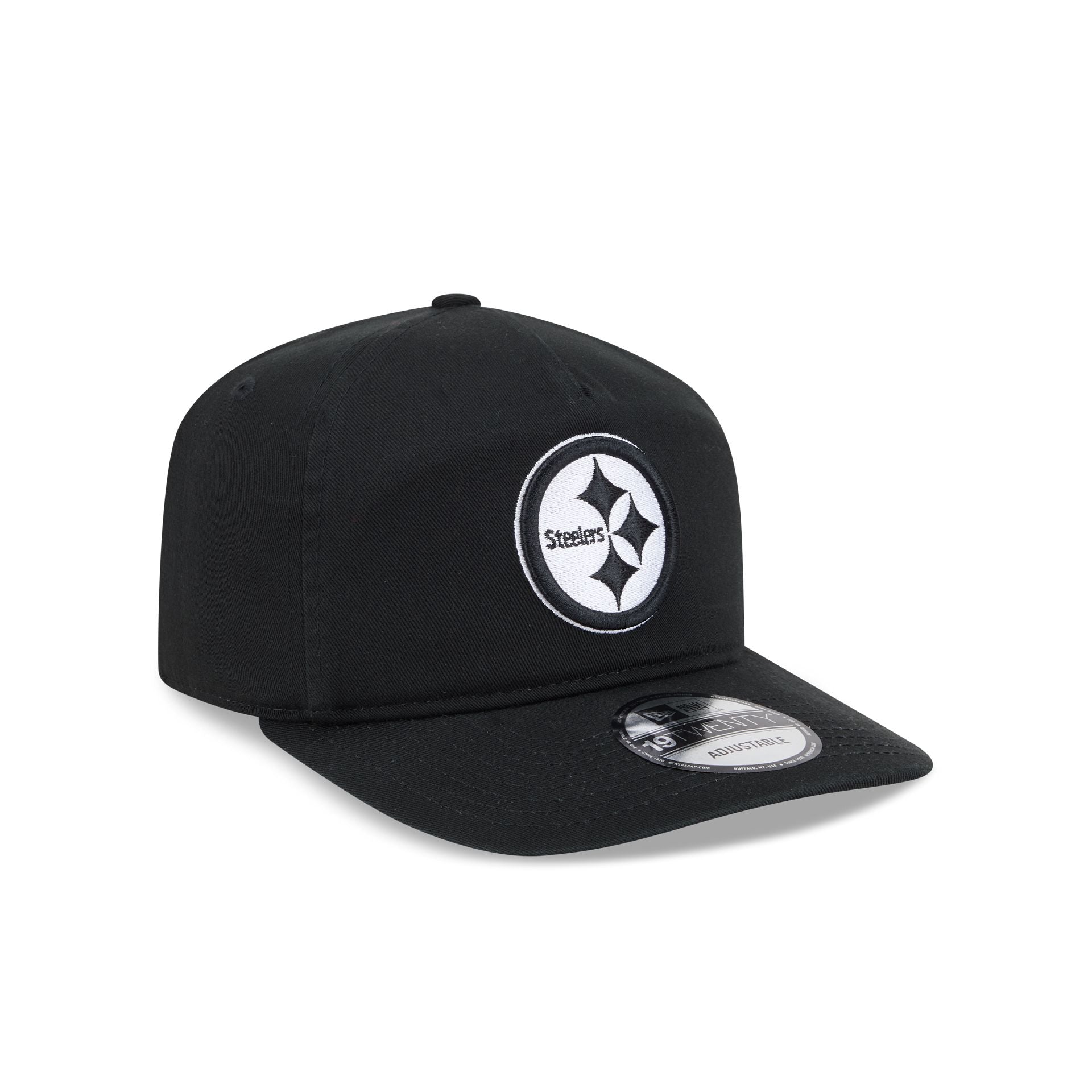 Pittsburgh Steelers Black and White 19TWENTY Snapback Hat