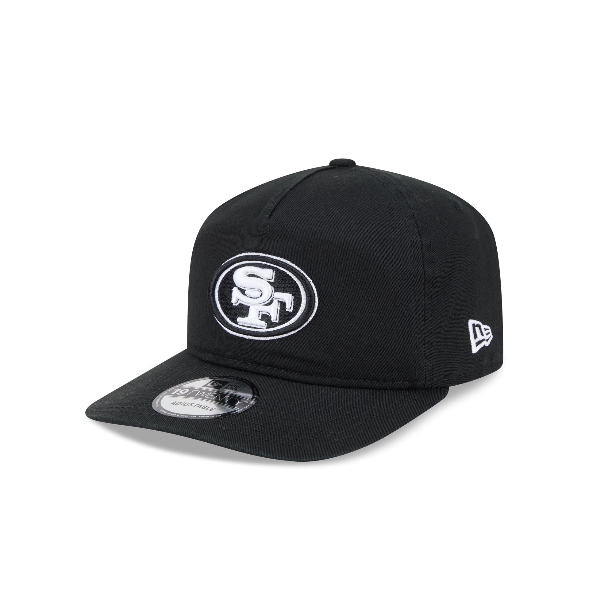 San Francisco 49ers Black and White 19TWENTY Snapback Hat