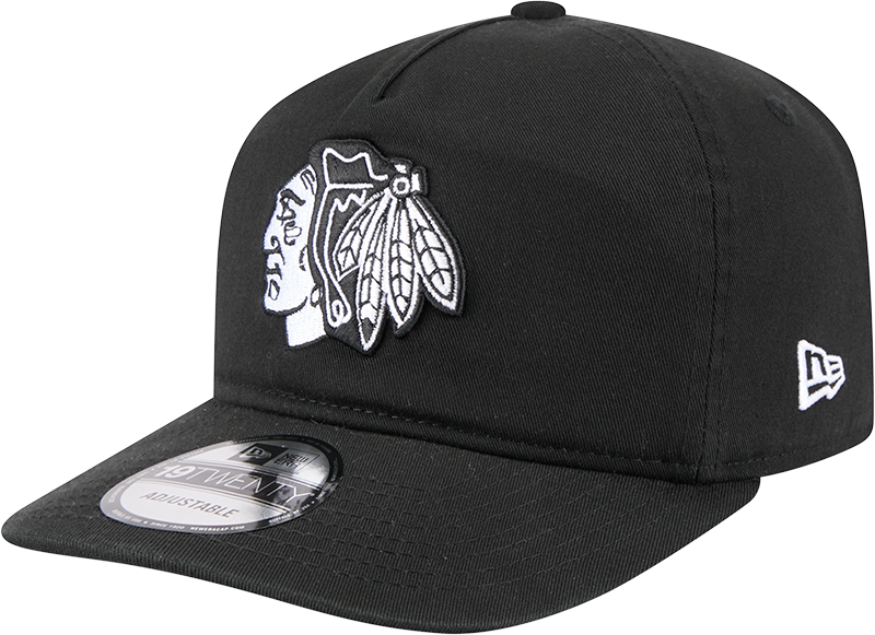 Chicago Blackhawks Black and White 19TWENTY Snapback Hat