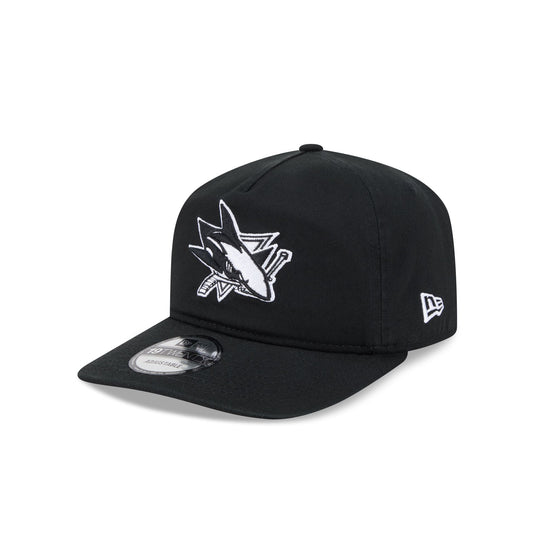 San Jose Sharks Black and White 19TWENTY Snapback Hat - New Era Cap
