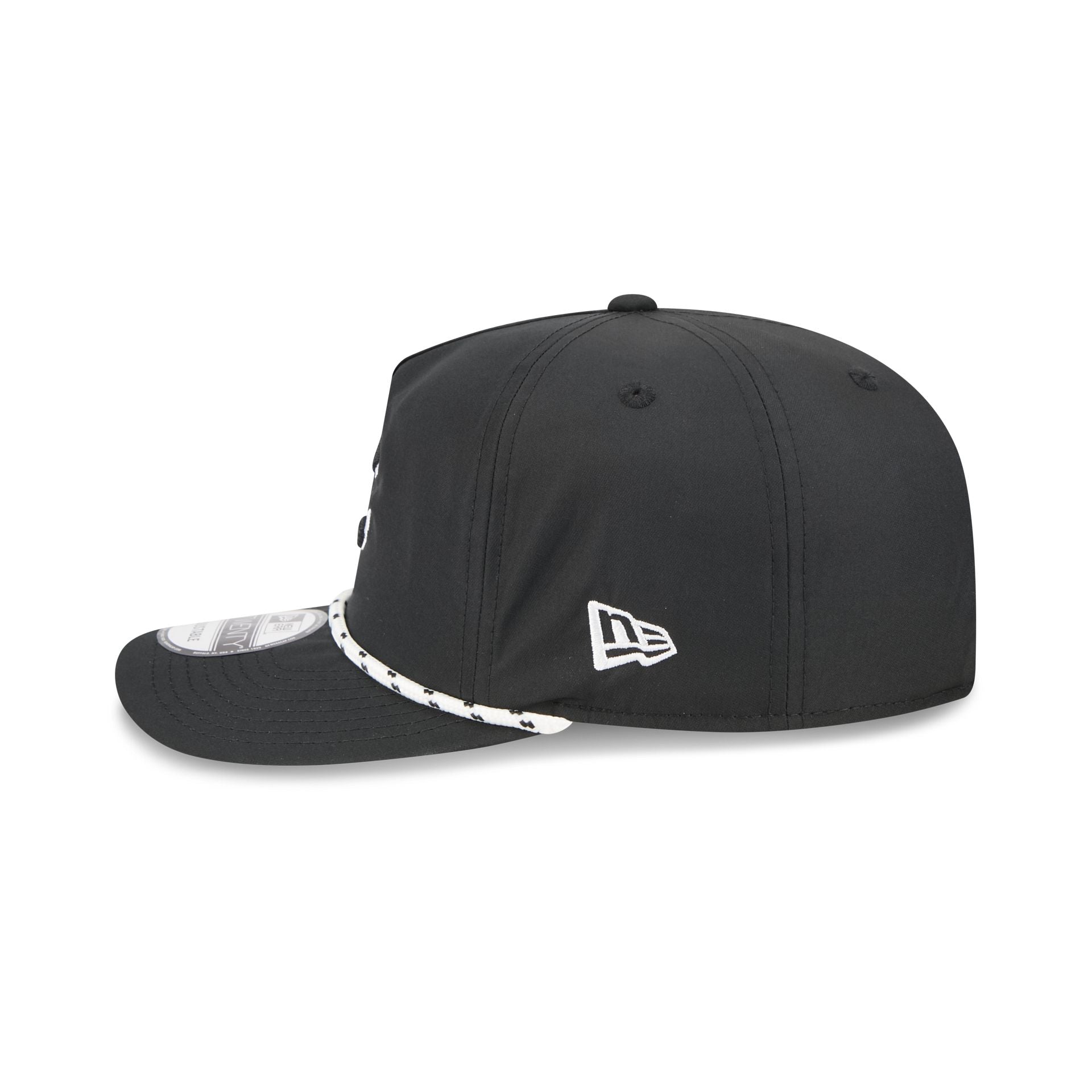 Chicago Cubs Black and White Rope 19TWENTY Snapback Hat