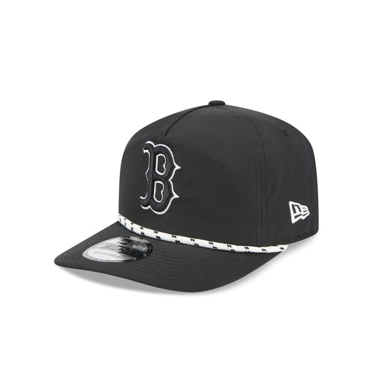 Boston Red Sox Black and White Rope 19TWENTY Snapback Hat - New Era Cap