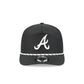Atlanta Braves Black and White Rope 19TWENTY Snapback Hat