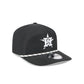 Houston Astros Black and White Rope 19TWENTY Snapback Hat