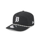 Detroit Tigers Black and White Rope 19TWENTY Snapback Hat