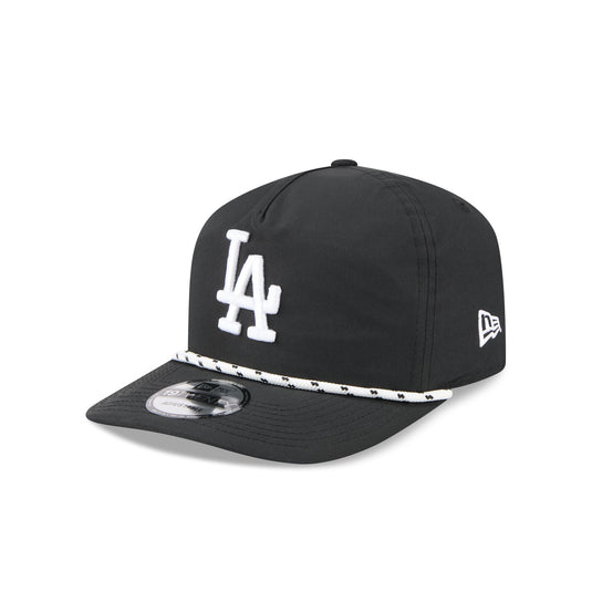 Los Angeles Dodgers Black and White Rope 19TWENTY Snapback Hat - New Era Cap