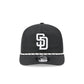 San Diego Padres Black and White Rope 19TWENTY Snapback Hat