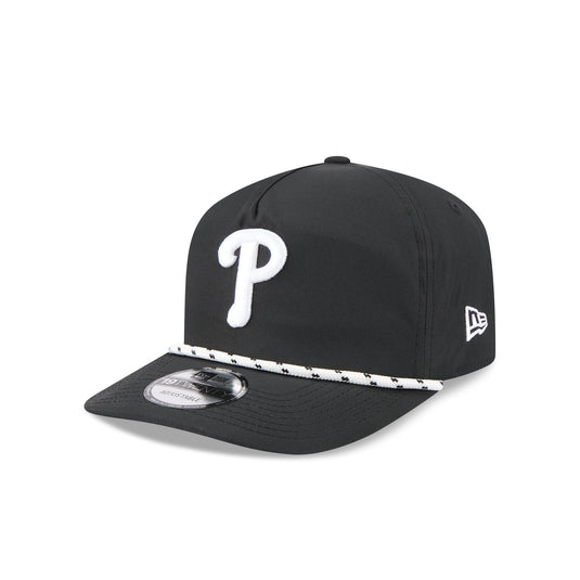 Philadelphia Phillies Black and White Rope 19TWENTY Snapback Hat - New Era Cap