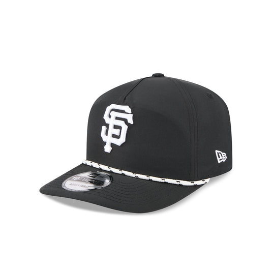 San Francisco Giants Black and White Rope 19TWENTY Snapback Hat - New Era Cap