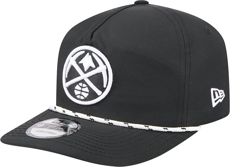 Denver Nuggets Black and White Rope 19TWENTY Snapback Hat