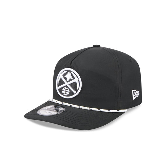 Denver Nuggets Black and White Rope 19TWENTY Snapback Hat - New Era Cap
