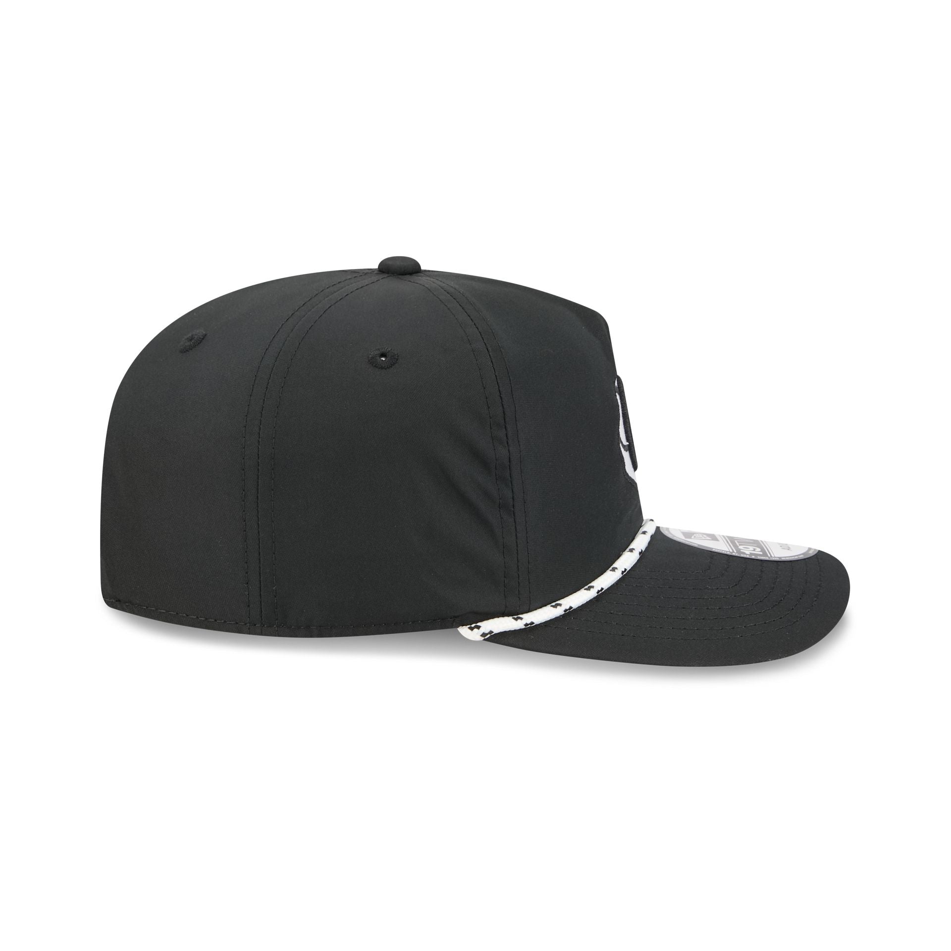Brooklyn Nets Black and White Rope 19TWENTY Snapback Hat
