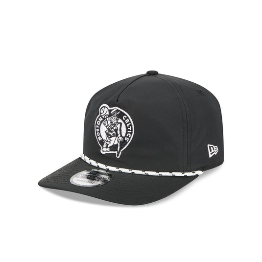 Boston Celtics Black and White Rope 19TWENTY Snapback Hat - New Era Cap