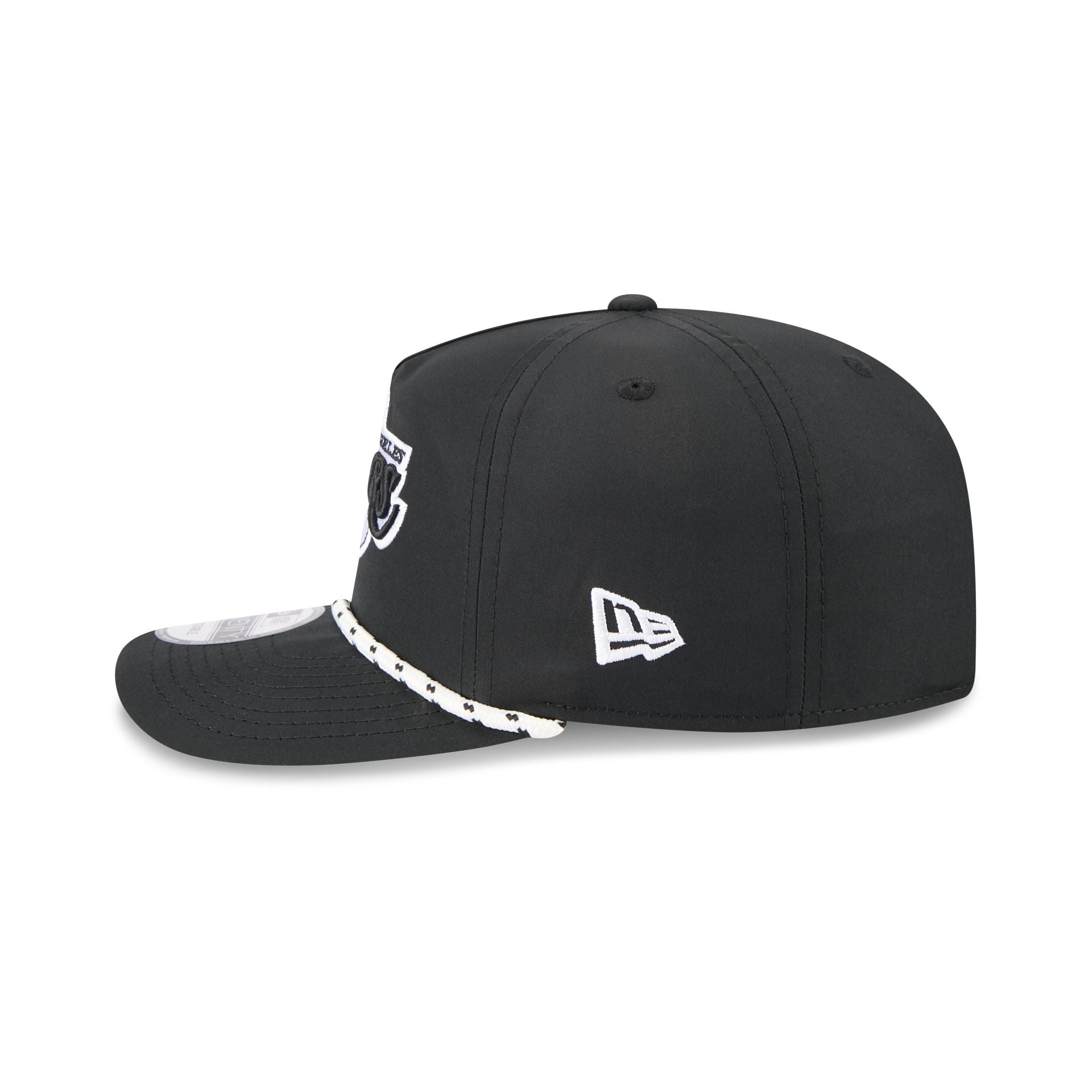 Los Angeles Lakers Black and White Rope 19TWENTY Snapback Hat