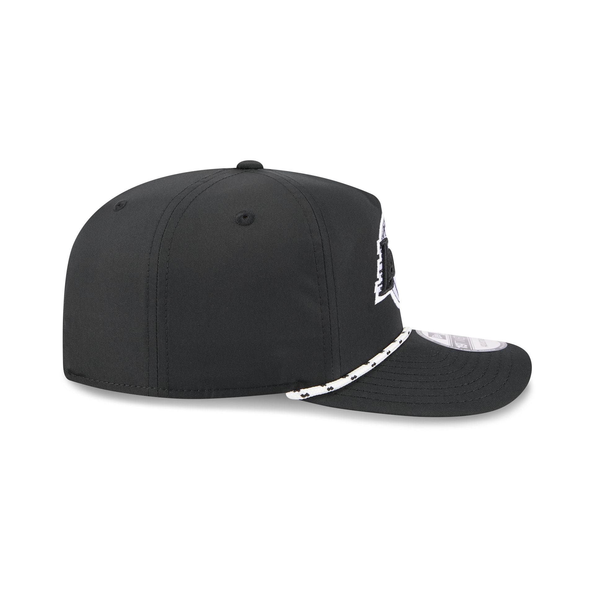 Los Angeles Lakers Black and White Rope 19TWENTY Snapback Hat