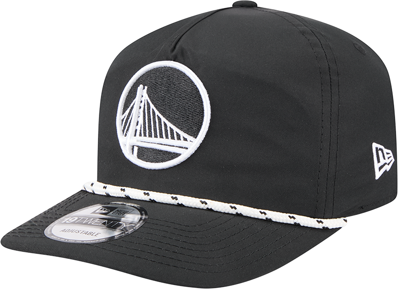 Golden State Warriors Black and White Rope 19TWENTY Snapback Hat