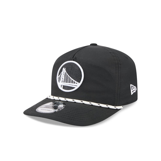 Golden State Warriors Black and White Rope 19TWENTY Snapback Hat - New Era Cap