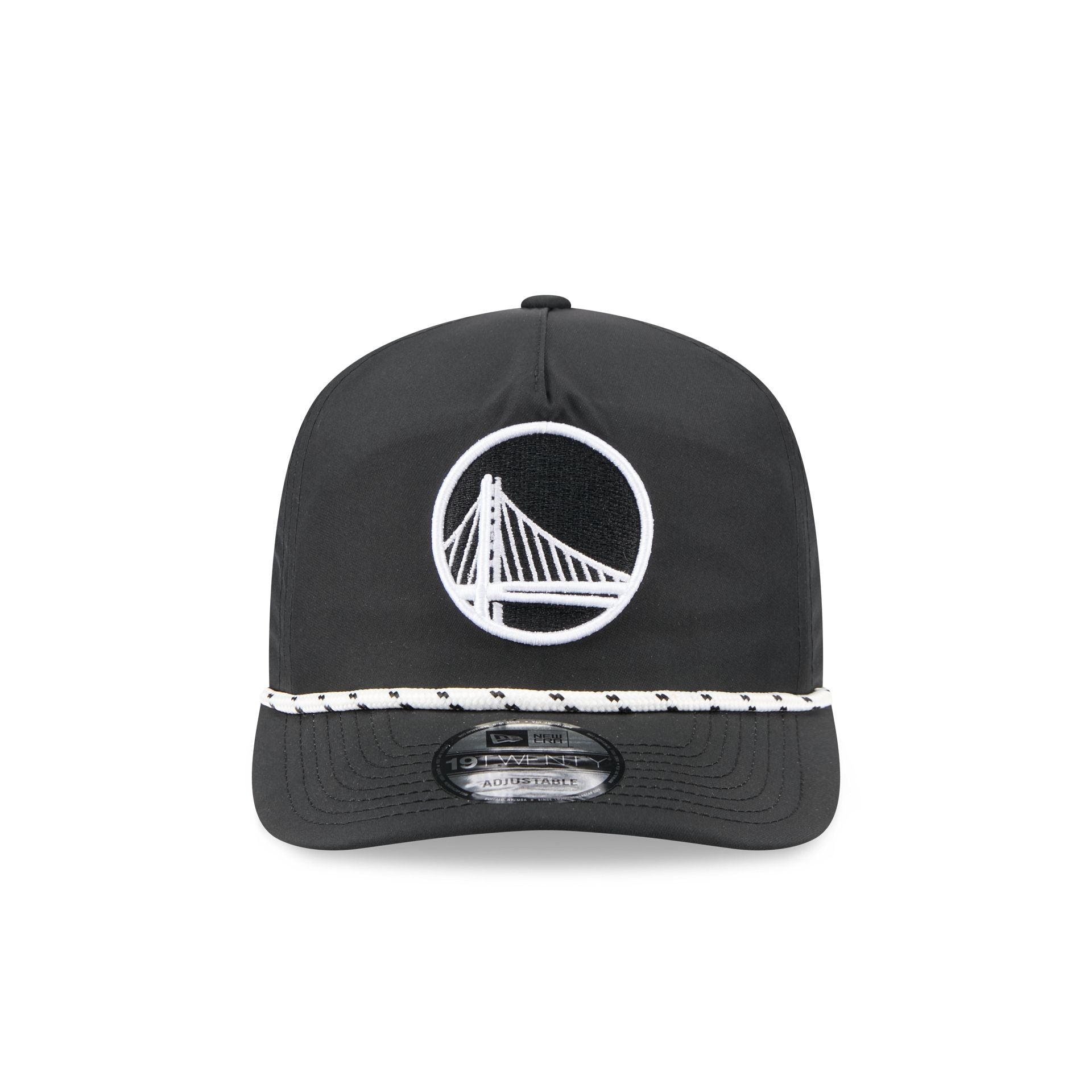 Golden State Warriors Black and White Rope 19TWENTY Snapback Hat