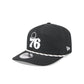 Philadelphia 76ers Black and White Rope 19TWENTY Snapback Hat