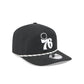 Philadelphia 76ers Black and White Rope 19TWENTY Snapback Hat