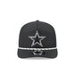 Dallas Cowboys Black and White Rope 19TWENTY Snapback Hat