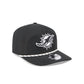 Miami Dolphins Black and White Rope 19TWENTY Snapback Hat