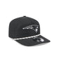 New England Patriots Black and White Rope 19TWENTY Snapback Hat