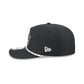 New England Patriots Black and White Rope 19TWENTY Snapback Hat