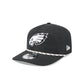 Philadelphia Eagles Black and White Rope 19TWENTY Snapback Hat