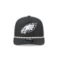 Philadelphia Eagles Black and White Rope 19TWENTY Snapback Hat
