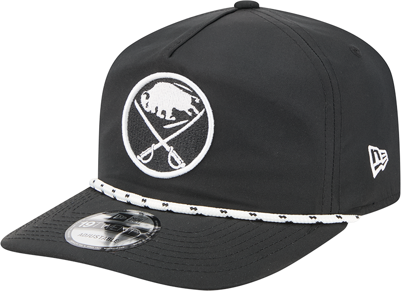 Buffalo Sabres Black and White Rope 19TWENTY Snapback Hat