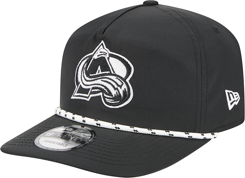 Colorado Avalanche Black and White Rope 19TWENTY Snapback Hat