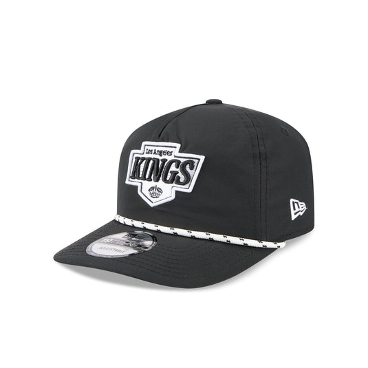 Los Angeles Kings Black and White Rope 19TWENTY Snapback Hat - New Era Cap
